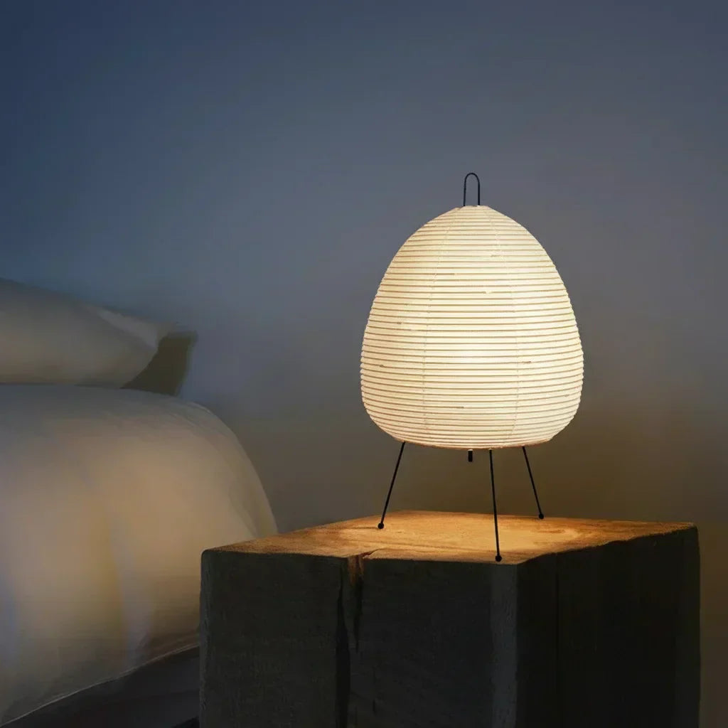 Lampe en papier de riz artisanale