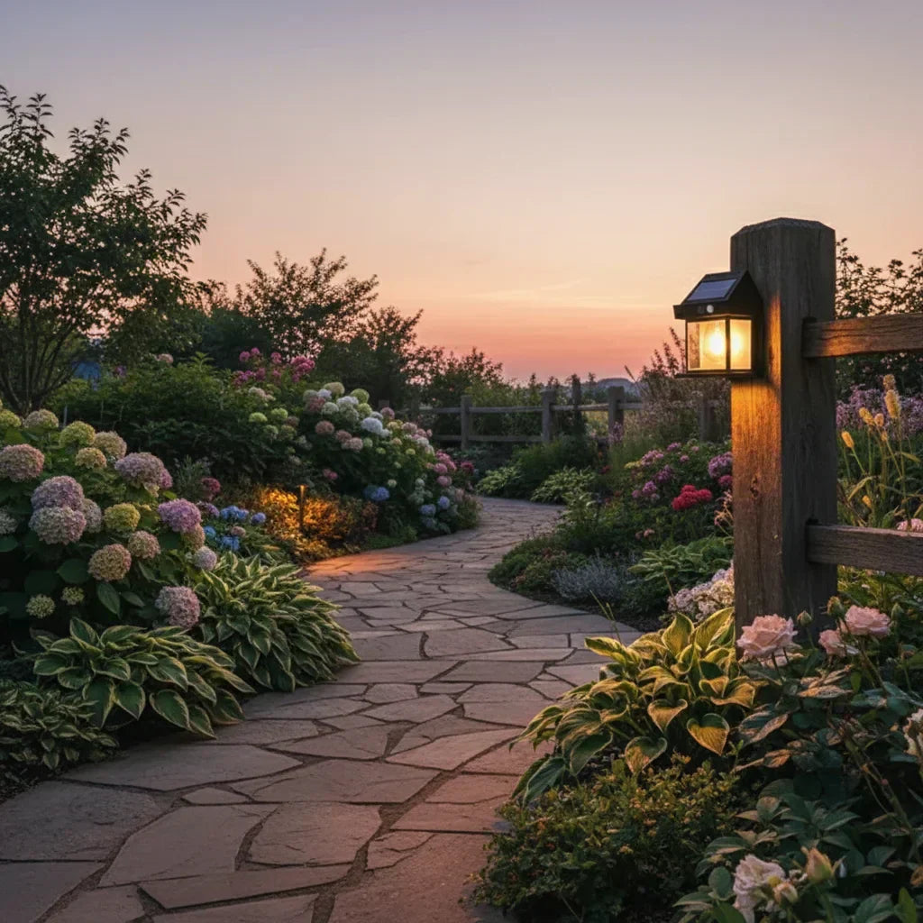 Lampe solaire LED pour jardin