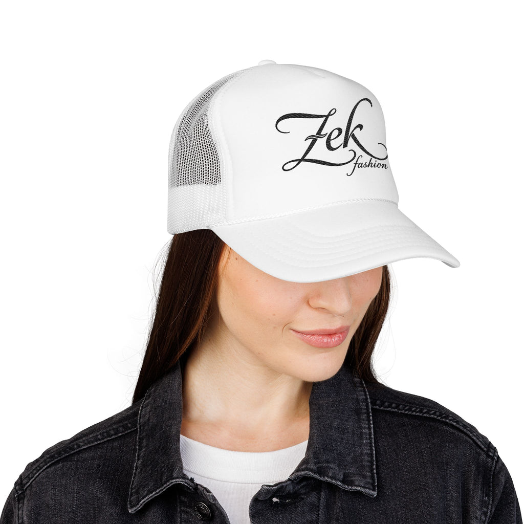 Zek script name Foam Trucker Hat | personalized name trucker cap