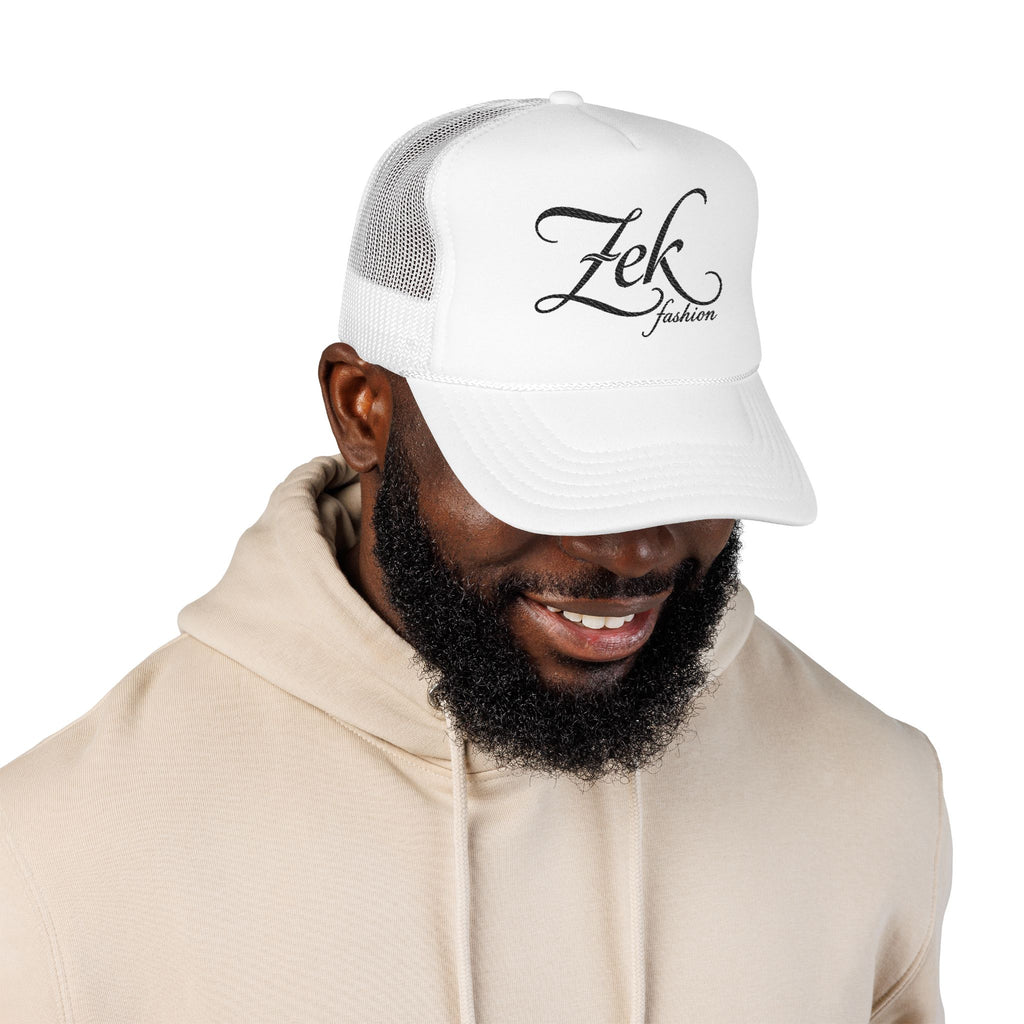 Zek script name Foam Trucker Hat | personalized name trucker cap